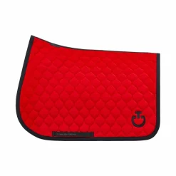 Tapis De Selle Poneys|Tapis Cso/ Mixtes*Cavalleria Toscana - Tapis de selle Circular Quilted Jersey coquelicot Rouge