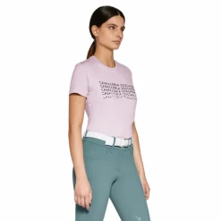 T-Shirts Et Baselayers*Cavalleria Toscana - T-shirt manches courtes femme Break Off coton sakura Rose