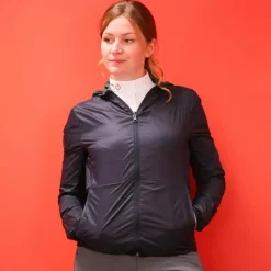 Blousons Et Manteaux*Cavalleria Toscana - Veste à capuche femme légère et réversible femme / vert Marine