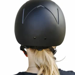 New - Casque d'équitation Plume mat Casques D'Équitation À Visière Standard|Casques D'Équitation