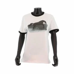 T-Shirts Et Baselayers*Collection Equine - T-shirt manches courtes Graziano blanc/ noir