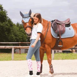 T-Shirts Et Baselayers*Collection Equine - T-shirt manches courtes Graziano blanc/ noir