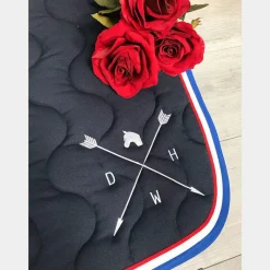 Discount - Tapis de selle / blanc/ rouge Tapis De Selle|Tapis Cso/ Mixtes