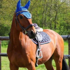 Discount - Tapis de selle / blanc/ rouge Tapis De Selle|Tapis Cso/ Mixtes