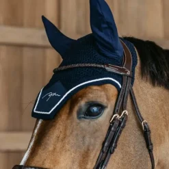 Bonnets Poneys*Dyon - Bonnet pour chevaux Diamond anti-bruit Marine