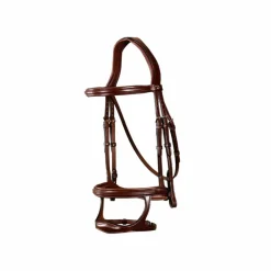 New - Bridon double muserolle New English Collection Bridons Poneys|Bridons