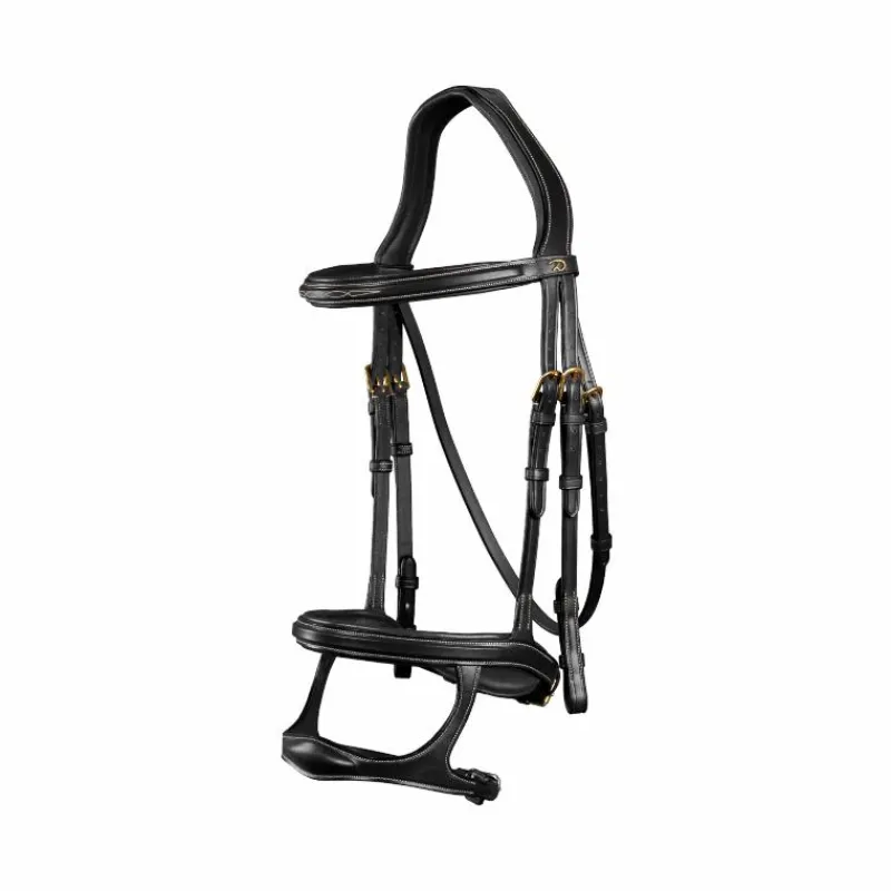 Bridons Poneys|Bridons*Dyon - Bridon double muserolle D Collection Noir
