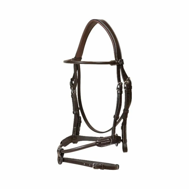 - Bridon en cuir rond Working By Dy'on têtière anatomique Bridons Poneys|Bridons