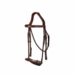 Bridons Poneys|Bridons*Dyon - Bridon muserolle allemande ajustable New English Collection Havane