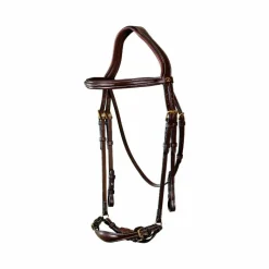 Hot - Bridon muserolle allemande ajustable D Collection Bridons Poneys|Bridons