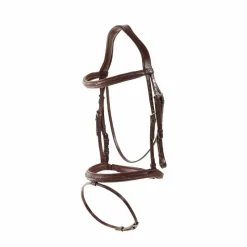 Bridons Poneys|Bridons*Dyon - Bridon muserolle combinée New English cuir Havane