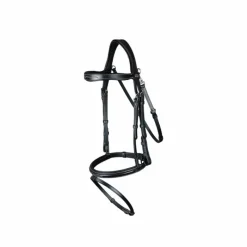 Bridons Poneys|Bridons*Dyon - Bridon muserolle combinée avec mousqueton Working by Noir