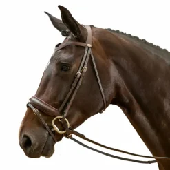 Outlet - Bridon muserolle combinée large Working by Bridons Poneys|Bridons