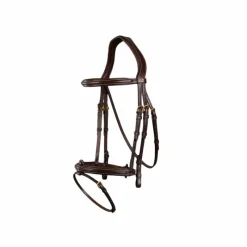 Bridons Poneys|Bridons*Dyon - Bridon muserolle combinée D Collection Havane