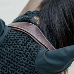 Bridons Poneys|Bridons*Dyon - Bridon muserolle combinée Tressé Havane