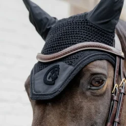 Bridons Poneys|Bridons*Dyon - Bridon muserolle combinée Tressé Pull Back Noir