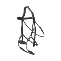 Bridons Poneys|Bridons*Dyon - Bridon muserolle hybride élastique New English Collection Noir