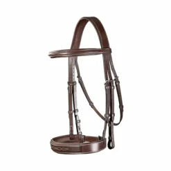 Bridons Poneys|Bridons*Dyon - Bridon muserolle large Hunter US Collection Havane