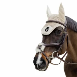 Bridons Poneys|Bridons*Dyon - Bridon muserolle tressée en forme de 8 Havane