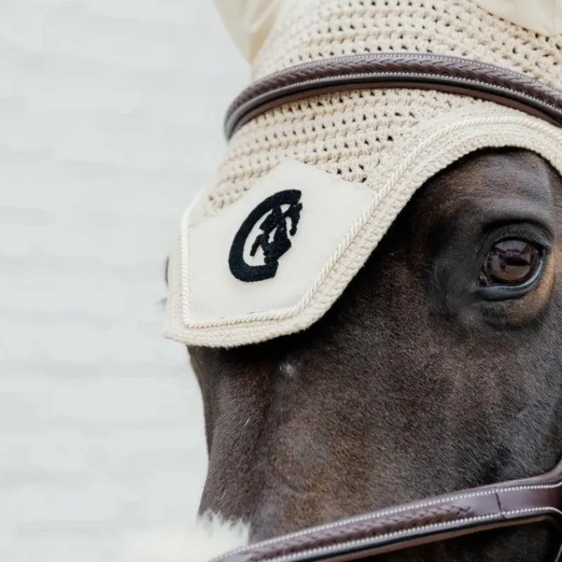 Bridons Poneys|Bridons*Dyon - Bridon muserolle tressée en forme de 8 Havane