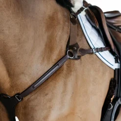 Colliers De Chasse Poneys|Colliers De Chasse*Dyon - Collier de chasse 5 points élastique New English Collection Marron