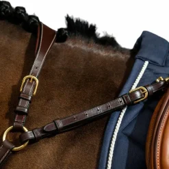 Colliers De Chasse Poneys|Colliers De Chasse*Dyon - Collier de chasse à pont D Collection brun Marron