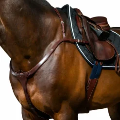 Sale - Collier de chasse long pont New English Collection brun Colliers De Chasse Poneys|Colliers De Chasse