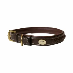 Colliers*Dyon - Collier pour chien tressé plat Marron