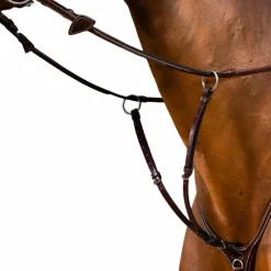 Sale - Fourchette de martingale à anneaux US Collection brun Enrênements Poneys|Martingales