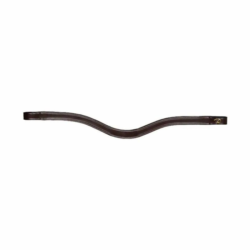 Clearance - Frontal en V cuir plat D Collection Accessoires De Bridons Poneys|Frontaux