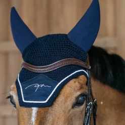Accessoires De Bridons Poneys|Frontaux*Dyon - Frontal en V Tressé New English Collection Marron