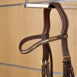 Hot - Frontal V Clincher laiton D Collection brun Accessoires De Bridons Poneys|Frontaux