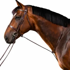 Outlet - Martingale fixe US Collection brun Enrênements Poneys|Martingales