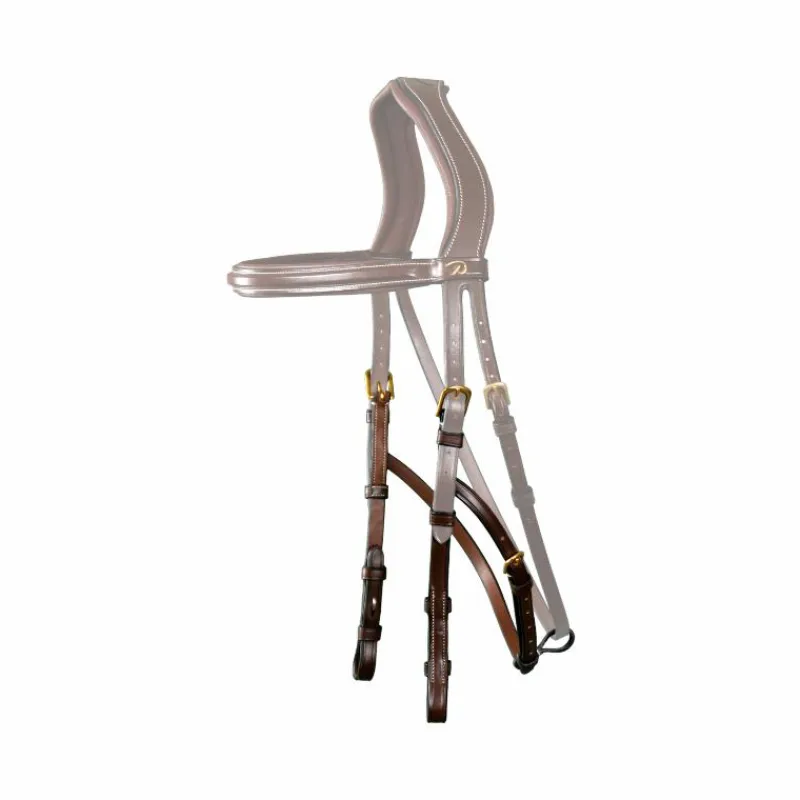 Accessoires De Bridons Poneys|Montants De Bridons*Dyon - Montants pour hackamore D Collection brun Marron