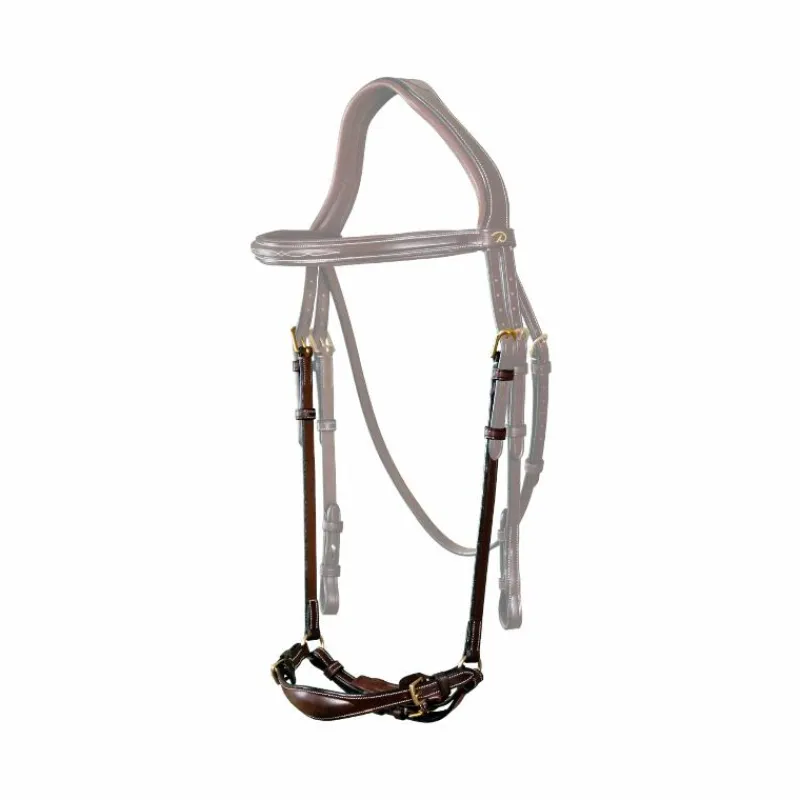 Accessoires De Bridons Poneys|Muserolles*Dyon - Muserolle allemande ajustable D Collection brun Marron