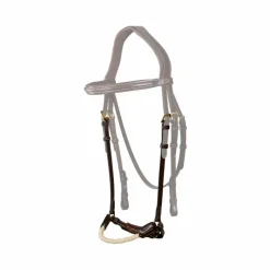Sale - Muserolle allemande en corde D Collection brun Accessoires De Bridons Poneys|Muserolles