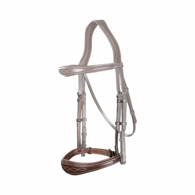 Accessoires De Bridons Poneys|Accessoires De Bridon*Dyon - Muserolle anatomique sans flash US Collection Marron