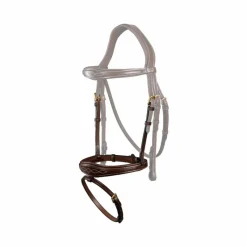 Accessoires De Bridons Poneys|Muserolles*Dyon - Muserolle combinée anatomique D Collection brun Marron