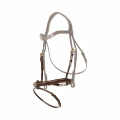 Muserolles*Dyon - Muserolle combinée chaîne D Collection Marron