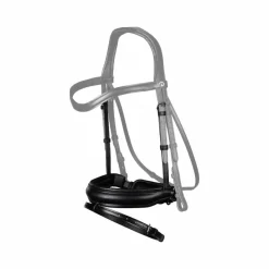 Accessoires De Bridons Poneys|Muserolles*Dyon - Muserolle combinée mat Pull-back New English Collection Noir