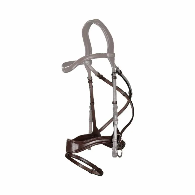 New - Muserolle D Motion avec noseband New English collection brun Accessoires De Bridons Poneys|Muserolles