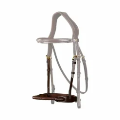 Accessoires De Bridons Poneys|Muserolles*Dyon - Muserolle en corde recouverte de cuir D Collection brun Marron
