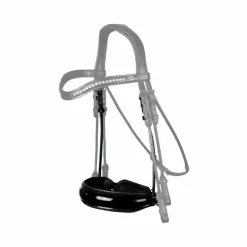 Muserolles*Dyon - Muserolle large fermeture pull-back vernie Rond Leather Collection Noir