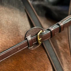 Rênes Et Arrêtoirs De Rênes Poneys|Rênes Et Arrêtoirs De Rênes*Dyon - Rênes ajustables 5/8 D Collection brun Marron