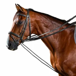 Sale - Rênes allemandes cuir/nylon 5/8 Working by Enrênements Poneys|Rênes Allemandes