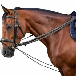 Best - Rênes allemandes nylon et cuir 5/8 D Collection Rênes Et Arrêtoirs De Rênes Poneys|Rênes Et Arrêtoirs De Rênes