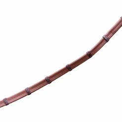 Online - Rênes caoutchouc 5/8 avec arrêtoirs et mousqueton Working brun Rênes Et Arrêtoirs De Rênes