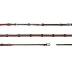 Rênes Et Arrêtoirs De Rênes Poneys|Rênes Et Arrêtoirs De Rênes*Dyon - Rênes Howlett 3 D Caoutchouc 1/2 avec 7 arrêtoirs Working by brun Marron