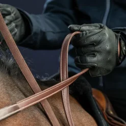 Hot - Rênes Hunter 5/8 avec 7 arrêtoirs US Collection Rênes Et Arrêtoirs De Rênes Poneys|Rênes Et Arrêtoirs De Rênes