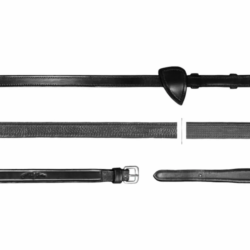 Hot - Rênes hunter 1/2 New English Collection Rênes Et Arrêtoirs De Rênes Poneys|Rênes Et Arrêtoirs De Rênes